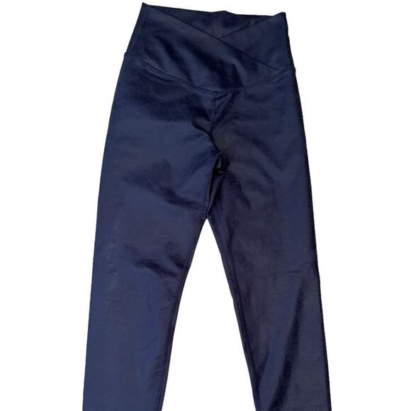 Aerie Offline The Hugger Crossover Leggings High Waisted Crackle Blue Size Small - Picture 5 of 9